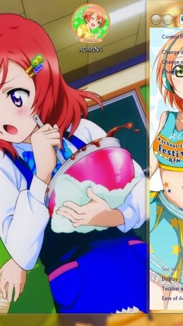 【win7主题】LOVE LIVE 星空凛 凛喵の超元气主题~