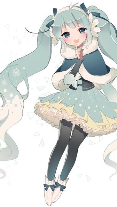 【win7主题】雪初音~snow miku2015~雪莲花裙~