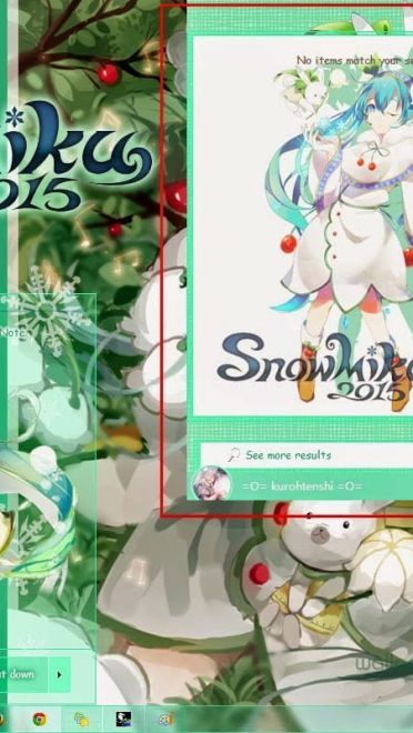 【win7主题】雪初音~snow miku2015~雪莲花裙~