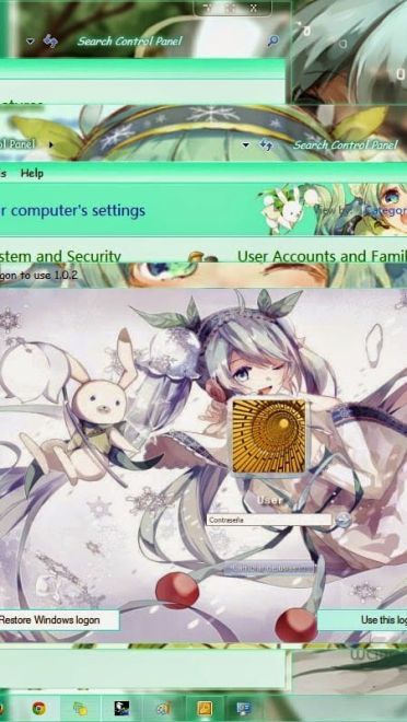 【win7主题】雪初音~snow miku2015~雪莲花裙~