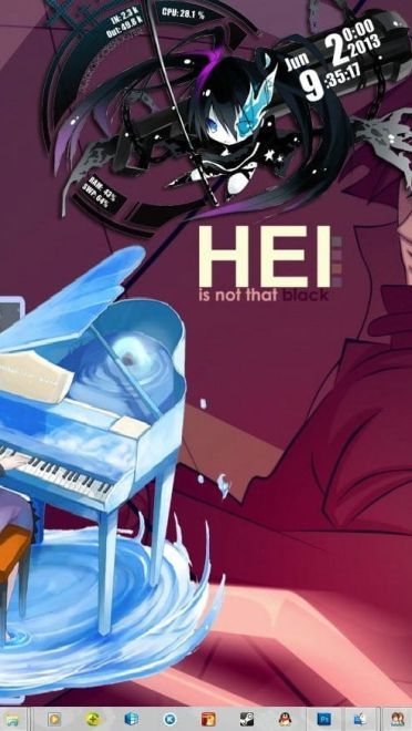 【win7主题】黑之契约者 流星の双子 全都是妹纸