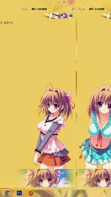 【win7主题】恋花绽放樱飞时 角色系列主题x5