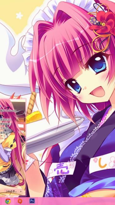 【win7主题】恋花绽放樱飞时 角色系列主题x5