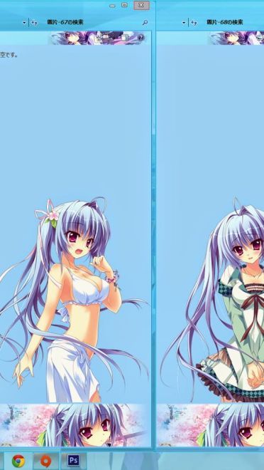 【win7主题】恋花绽放樱飞时 角色系列主题x5