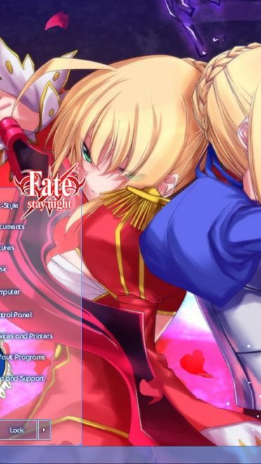 【win7主题】fate stay night 超精美吾王 双子saber