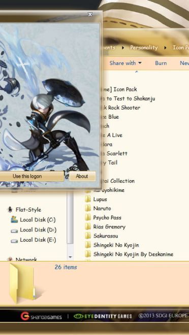 【win7主题】Dragon Nest 龙之谷 电脑主题