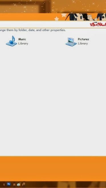 【win7主题】k-on 轻音少女 橙色暖暖 温暖寒冬