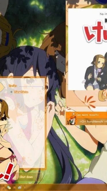 【win7主题】k-on 轻音少女 橙色暖暖 温暖寒冬