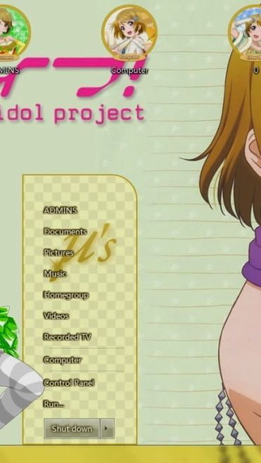 【win7主题】LOVE LIVE!小泉花阳亲