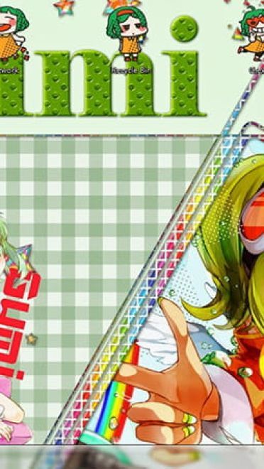 【win7主题】V家主题 元气电音娘Gumi小姐姐