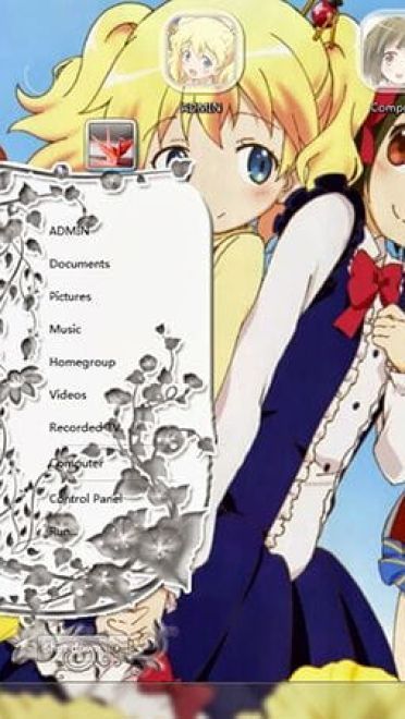 【win7主题】黄金拼图大家一起做萌萌哒的小百合