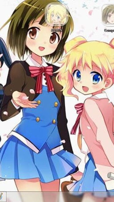 【win7主题】黄金拼图大家一起做萌萌哒的小百合