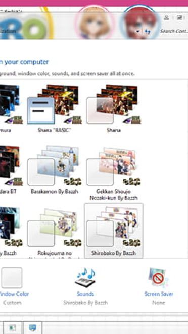 【win7主题】工作中的少女们 白箱 win7主题