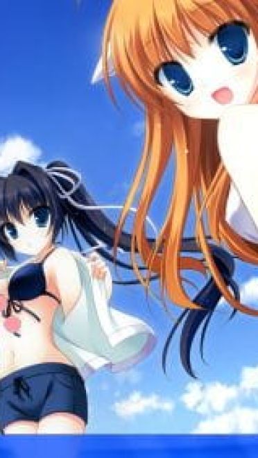 【win7主题】泳装少女萌 清新蓝色调 萌娘资源