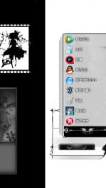 【win7主题】东方project 黑白风 二小姐芙兰朵露