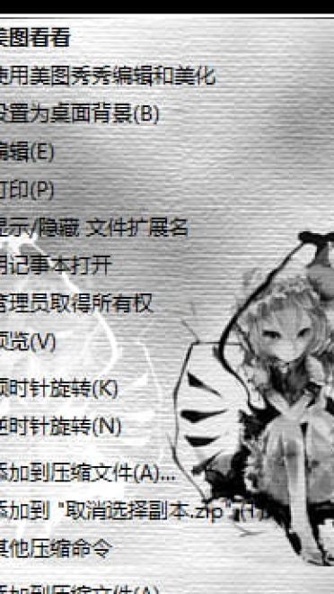 【win7主题】东方project 黑白风 二小姐芙兰朵露