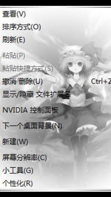 【win7主题】东方project 黑白风 二小姐芙兰朵露