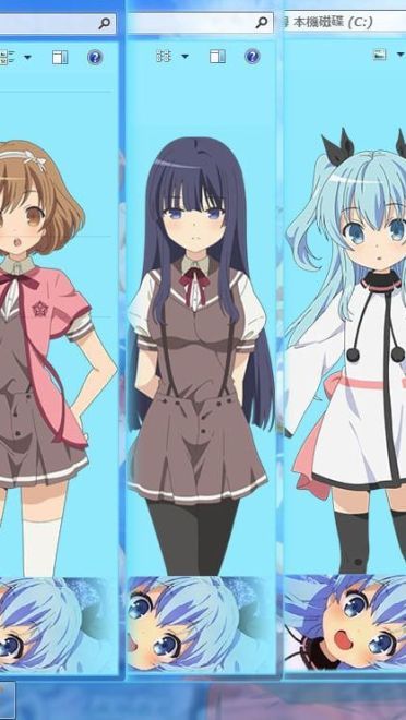 【win7主题】天体的秩序 蓝色萝莉诺埃尔来噜~