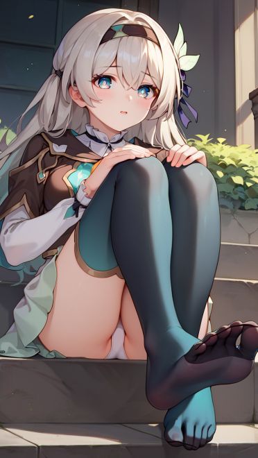 崩坏星穹铁道 流萤手机壁纸 渐变色丝袜黑丝