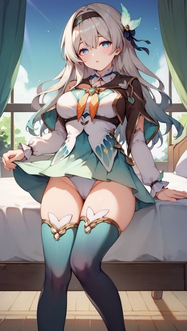 崩坏星穹铁道 流萤手机壁纸 渐变色丝袜黑丝