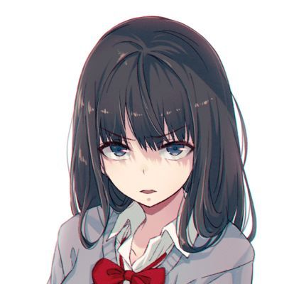 动漫女生一脸嫌弃生气头像