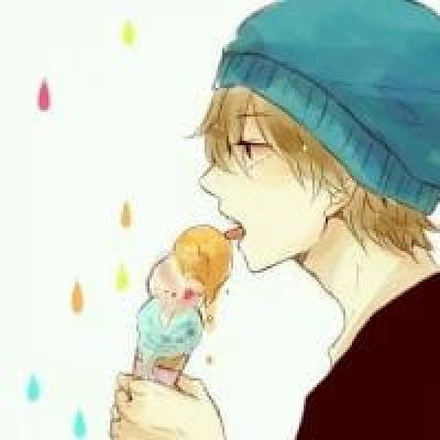 动漫头像男 优雅的喝茶