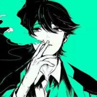 动漫头像男 优雅的喝茶