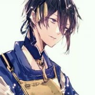 动漫头像男 优雅的喝茶