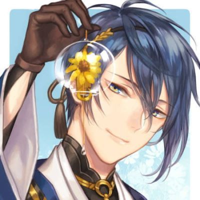 刀剑乱舞 三日月宗近头像 二次元男头