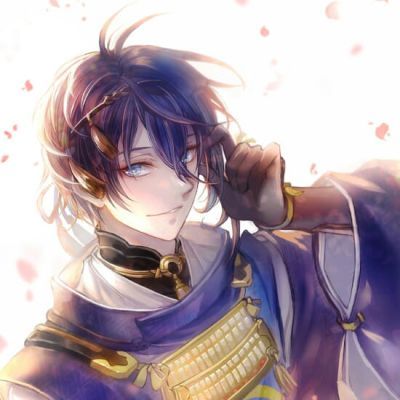 刀剑乱舞 三日月宗近头像 二次元男头