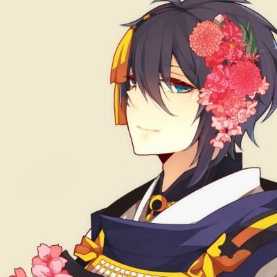 刀剑乱舞 三日月宗近头像 二次元男头