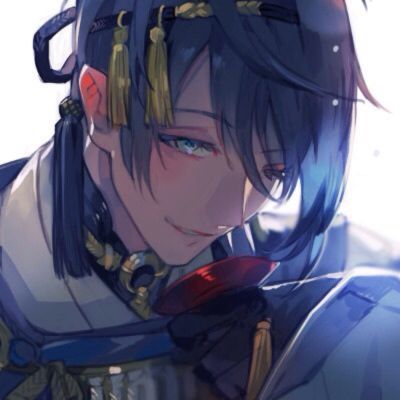 刀剑乱舞 三日月宗近头像 二次元男头