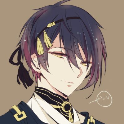 刀剑乱舞 三日月宗近头像 二次元男头