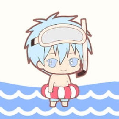 黑子的篮球夏日海岸风Q版头像