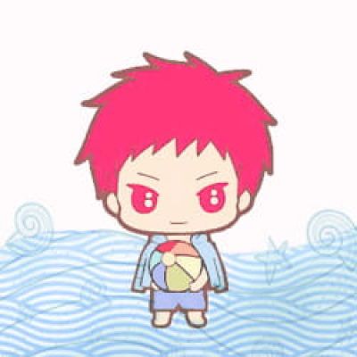 黑子的篮球夏日海岸风Q版头像