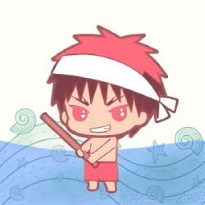 黑子的篮球夏日海岸风Q版头像