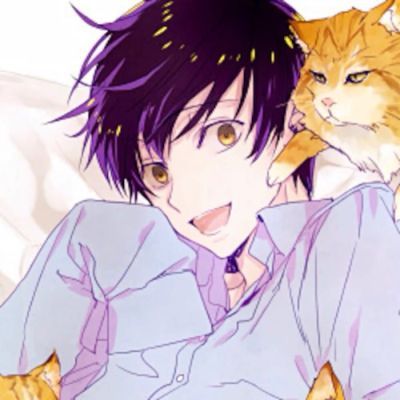 抱宠系类二次元男生头像 动漫男头