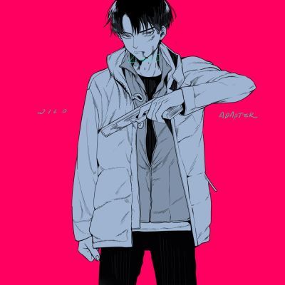 超帅男神 利威尔兵长手绘头像