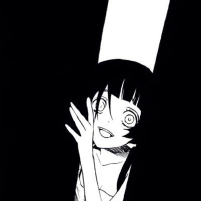 日系黑白病娇女生头像