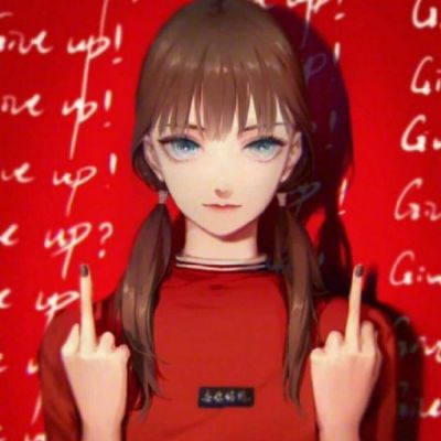 愿我洒脱 愿你快乐二次元动漫女生头像