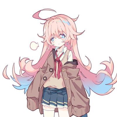 阳光微蓝 二次元动漫情侣头像