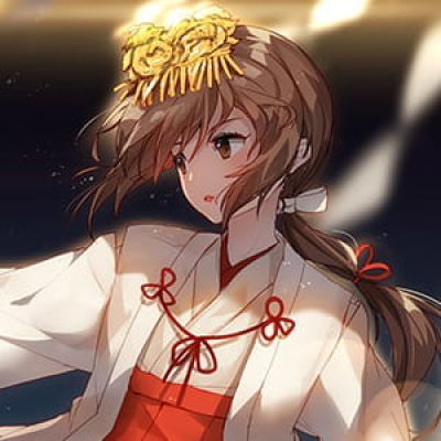 《你的名字》水宫三叶 二次元头像女生呆萌