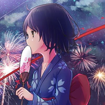 《你的名字》水宫三叶 二次元头像女生呆萌