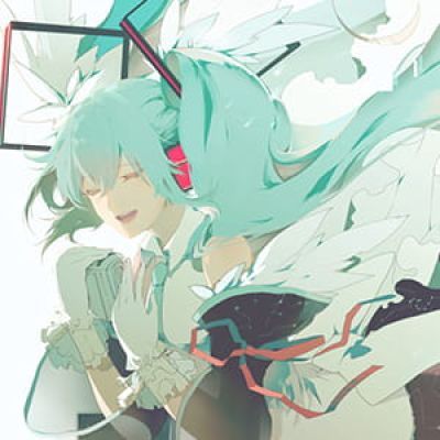 《初音未来》Miku 二次元头像女生呆萌