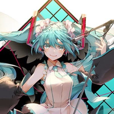 《初音未来》Miku 二次元头像女生呆萌