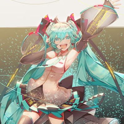 《初音未来》Miku 二次元头像女生呆萌