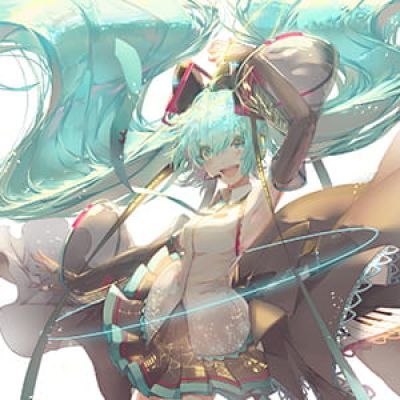 《初音未来》Miku 二次元头像女生呆萌
