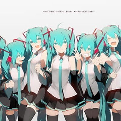 《初音未来》Miku 二次元头像女生呆萌