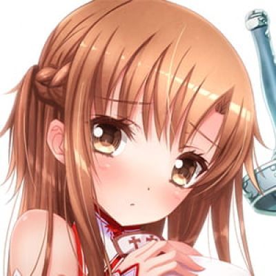 《刀剑神域》亚丝娜 二次元头像女生呆萌