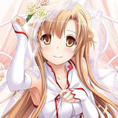 《刀剑神域》亚丝娜 二次元头像女生呆萌